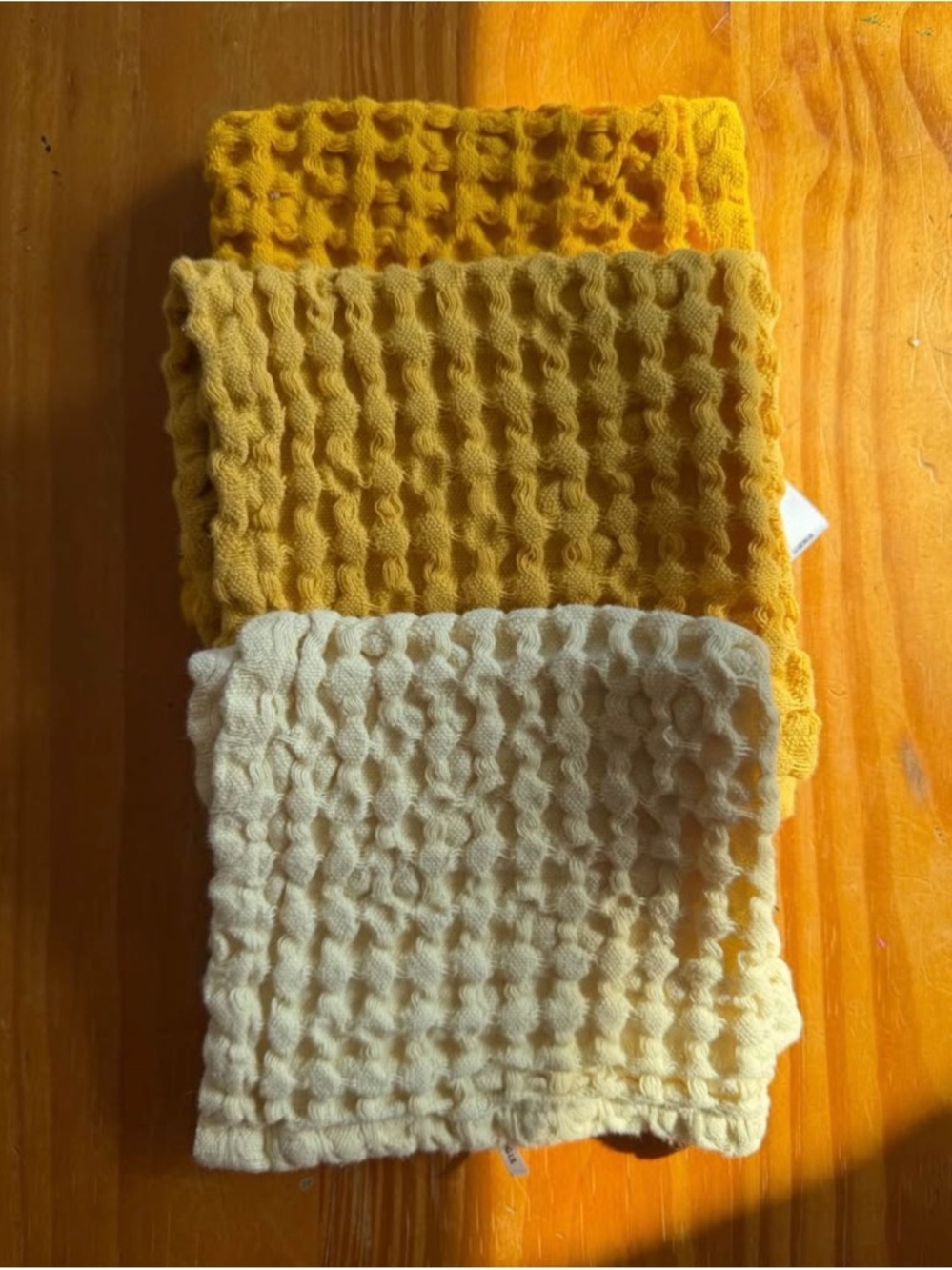 Anthro Waffle Knit Kitchen Dish Cloths